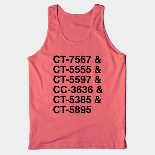 Clone Numbers & Brothers Tank Top by DorkSideProductions